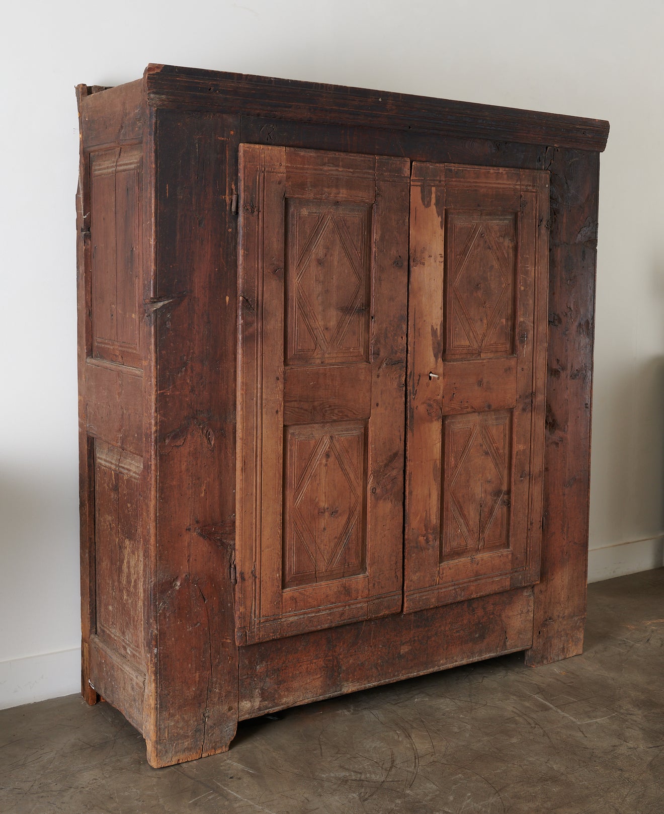 MONTAGNARD FRENCH ALPS RUSTIC CABINET